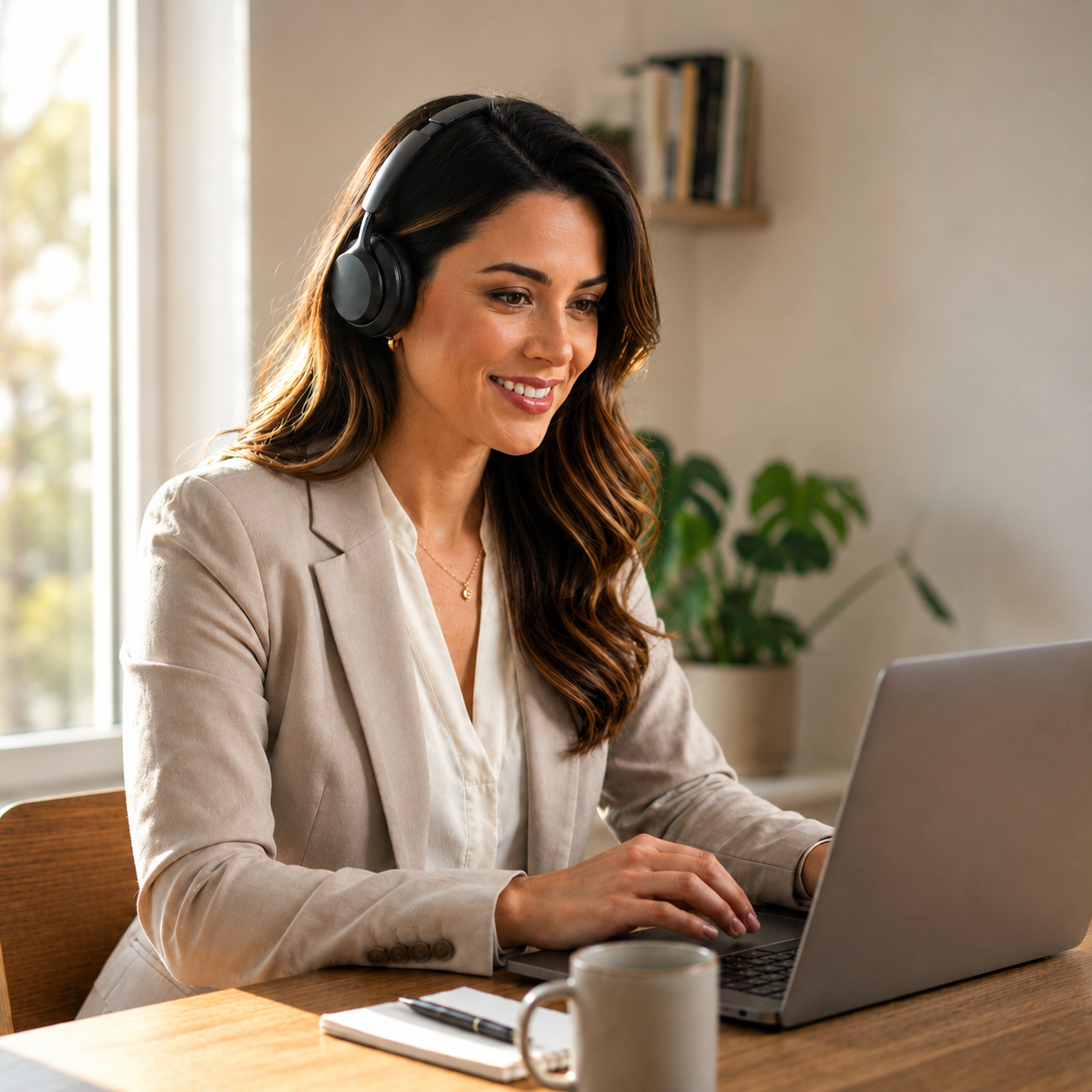noem.ai onboarding specialist on a video call with a customer