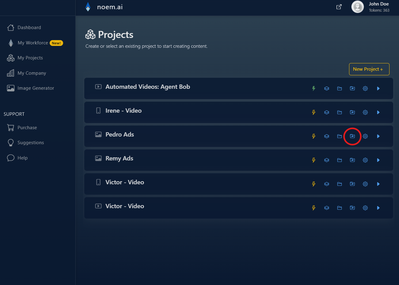 Workbench Files - NOEM.AI - AI Chatbots Agents