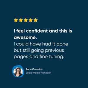 Anna Cummins testimonial